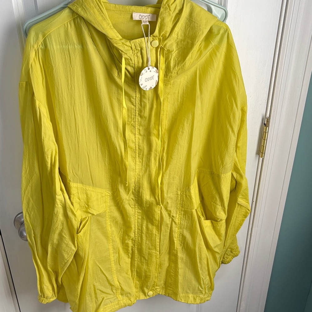 ODDY Lemon Yellow Hooded Jacket